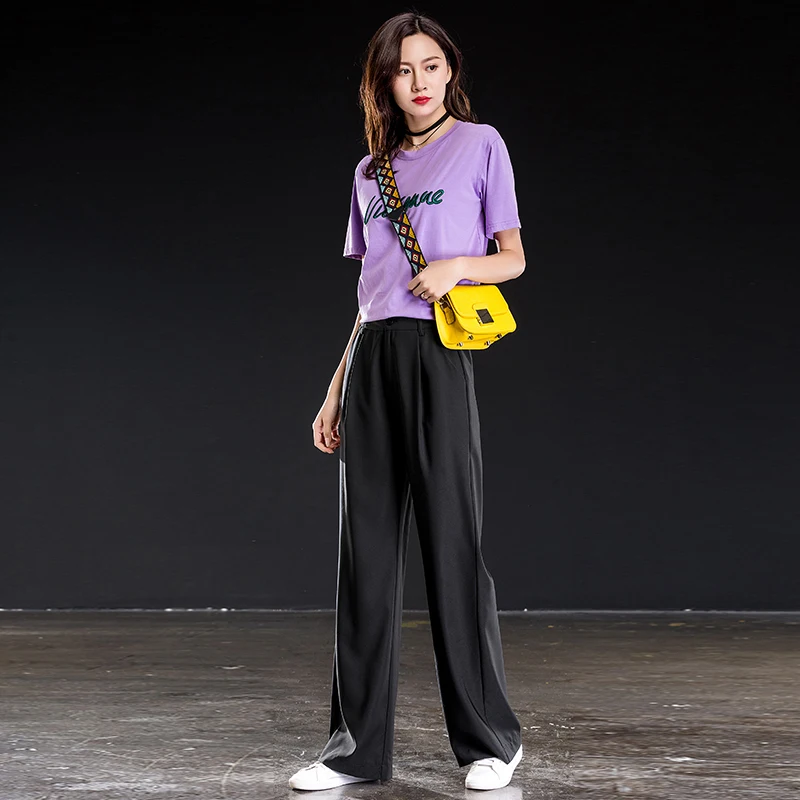2019 Summer Tencel High Waist Solid Wide Leg Pants High Quality Pleated Loose Full Length With Zipper Fly Long Women Pants
2019 Summer Tencel High Waist Solid Wide Leg Pants High Quality Pleated Loose Full Length With Zipper Fly Long Women Pants