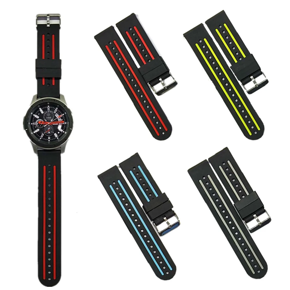 Ремешок силиконовый для часов браслет Samsung galaxy/Gear S3 Amazfit Bip/Pace/Stratos Huawei Watch GT/Magic 20 мм
