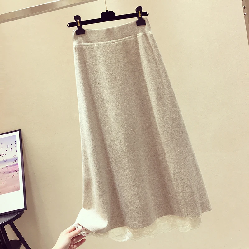 2019 Women Autumn Skirt Lace Solid Mid-Calf Length Fashion Empire Waist A-Line Preppy Style 2019
2019 Women Autumn Skirt Lace Solid Mid-Calf Length Fashion Empire Waist A-Line Preppy Style 2019
