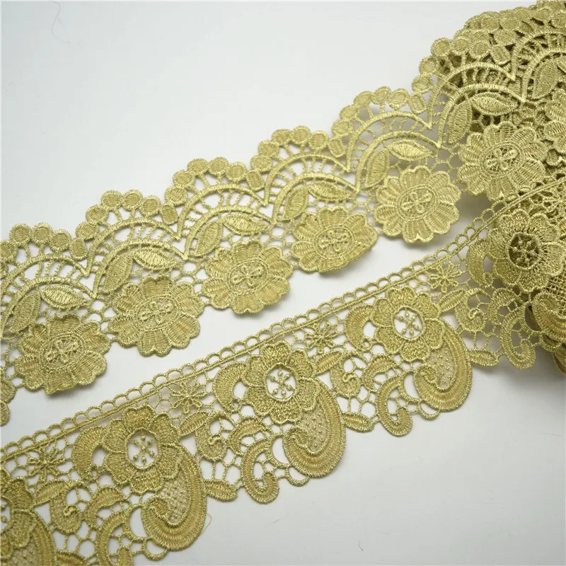 10yards Vintage Gold Embroidered Lace Edge Trim Ribbon Costume Decor Applique DIY Sewing
10yards Vintage Gold Embroidered Lace Edge Trim Ribbon Costume Decor Applique DIY Sewing