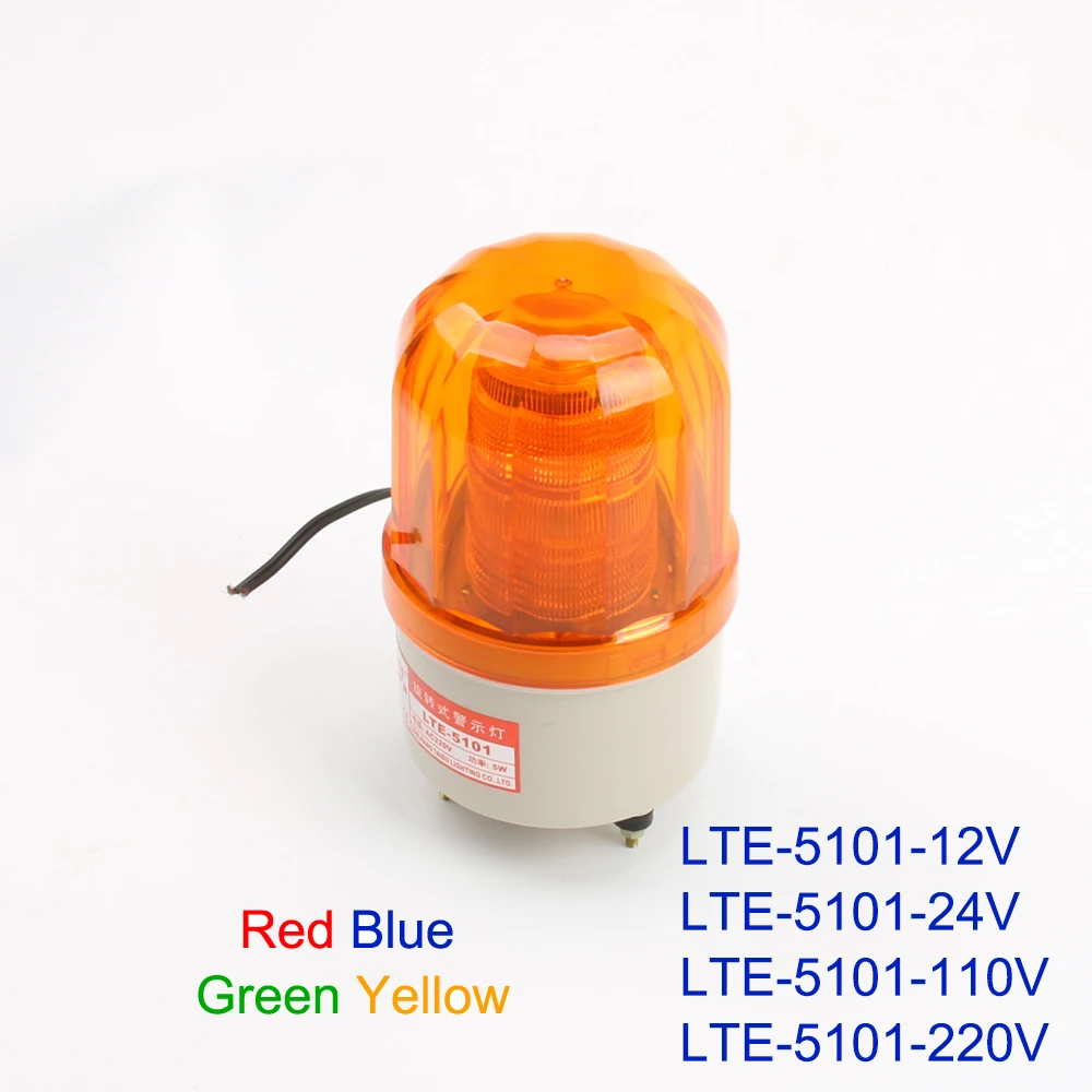 

AC 220V LTE-5101 LED professional indicator industrial revolving strobe warning light led indicator Retail without buzzer