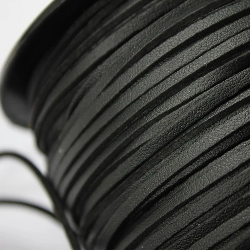 AaaZee 10 Yards 3mm Patent Faux Suede Soft Leather for DIY Bracelet Jewelry Making Shoelace, Black Coated Suede Leather
AaaZee 10 Yards 3mm Patent Faux Suede Soft Leather for DIY Bracelet Jewelry Making Shoelace, Black Coated Suede Leather