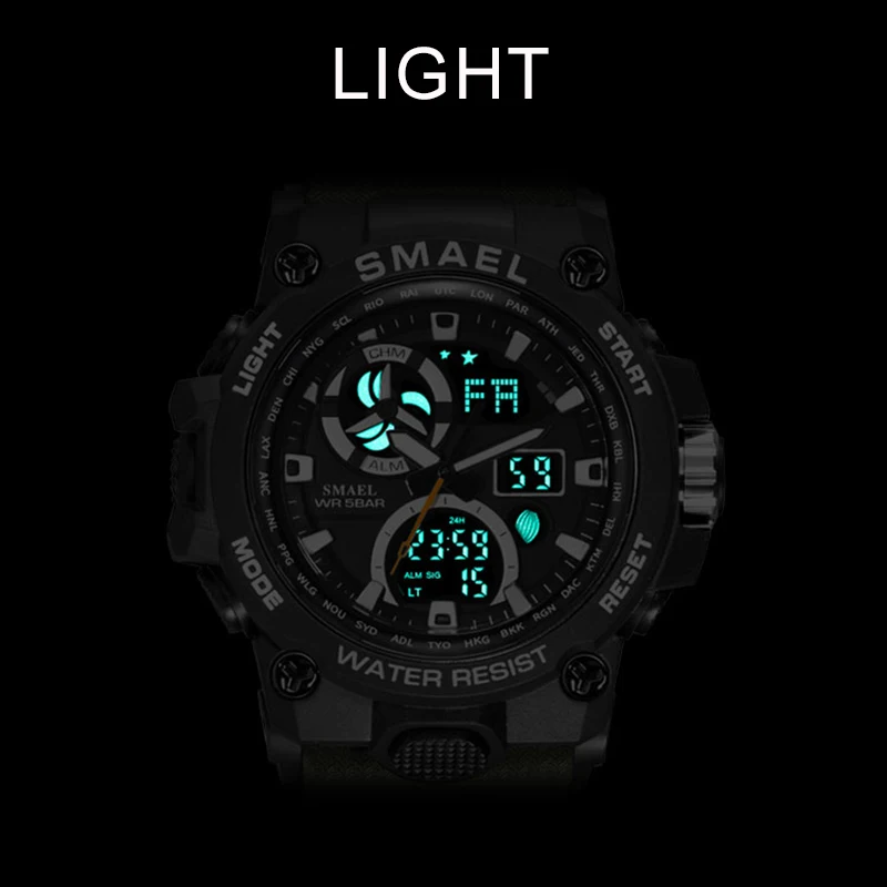 SMAEL Fashion Brand Sport Men Watch Mens Military Army Digital Watches Male S Shock Waterproof Wristwatches Relogio Masculino | Наручные