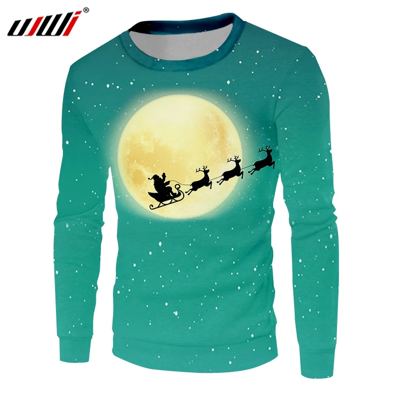UJWI Man 3D Printed Sweatshirt Santa Claus And Elk Christmas Round Moon Landscape Clothing Best Selling Spandex Pullover
UJWI Man 3D Printed Sweatshirt Santa Claus And Elk Christmas Round Moon Landscape Clothing Best Selling Spandex Pullover