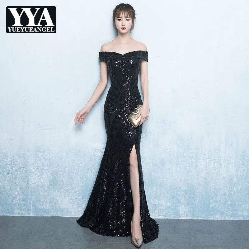 Elegant Black Sequins Party Dress Off Shoulder Sexy Luxury Trumpet Formal Long Dress 2021 New Plus Size 3XL Wedding Vestidos
Elegant Black Sequins Party Dress Off Shoulder Sexy Luxury Trumpet Formal Long Dress 2021 New Plus Size 3XL Wedding Vestidos