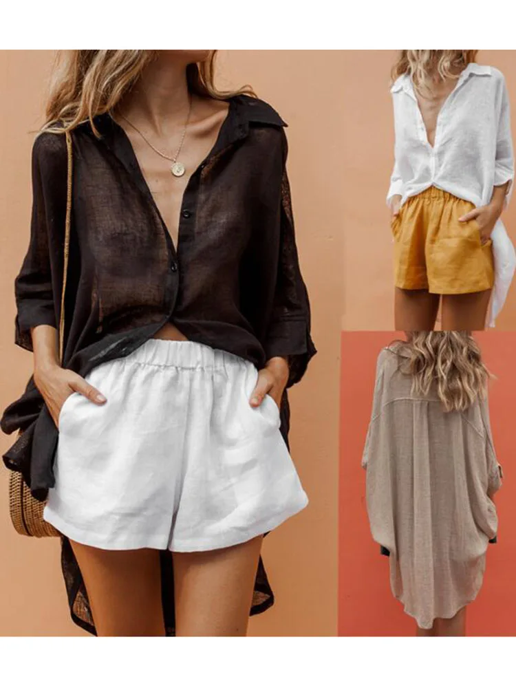 Nueva camisa blanca de algodn de la camisa blanca de la mujer de verano 2019 camisa respirable de la comodidad camiseta valenci
Nueva camisa blanca de algodn de la camisa blanca de la mujer de verano 2019 camisa respirable de la comodidad camiseta valenci