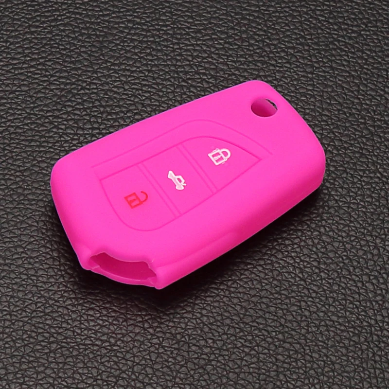 Hot Sale Silicone Car Key Case Cover For Toyota Camry Prado Highlander Corolla REIZ Crown RAV4 fob Cover 3 Buttons Protect Shell
Hot Sale Silicone Car Key Case Cover For Toyota Camry Prado Highlander Corolla REIZ Crown RAV4 fob Cover 3 Buttons Protect Shell