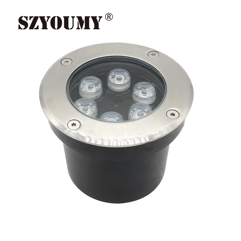 SZYOUMY 6W RGB With Controller LED Outdoor Ground Garden Floor Underground Buried Lamp Spot Landscape Light AC 85-265V IP67 | Лампы и