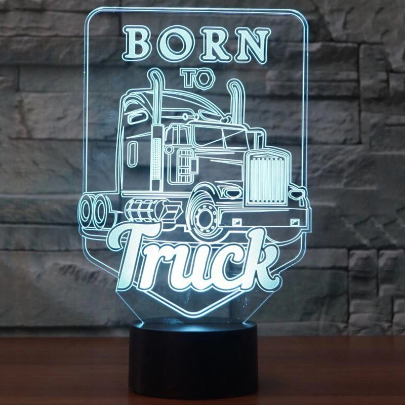 3D Led Vision Truck Modelling Light 7 Colors Changing Baby Sleep Night Light For Christmas Gifts Car Shape Lampara Lamp Decor
3D Led Vision Truck Modelling Light 7 Colors Changing Baby Sleep Night Light For Christmas Gifts Car Shape Lampara Lamp Decor