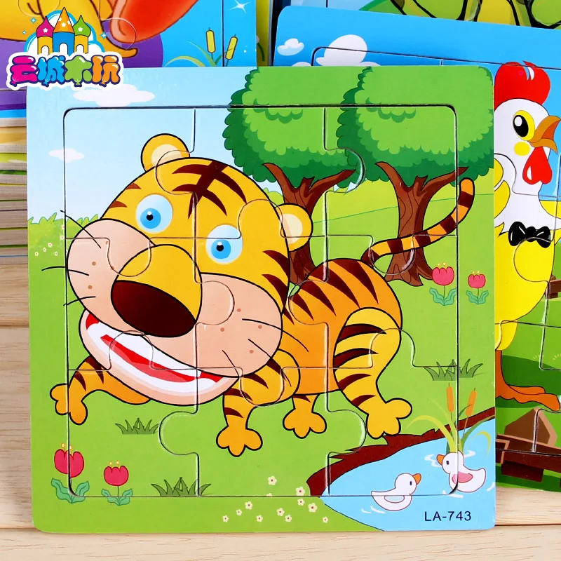 Random 1 piece Cute cartoon puzzle wooden kids game toys wood Jigsaw animals pattern puzzles for children educational toys
Random 1 piece Cute cartoon puzzle wooden kids game toys wood Jigsaw animals pattern puzzles for children educational toys