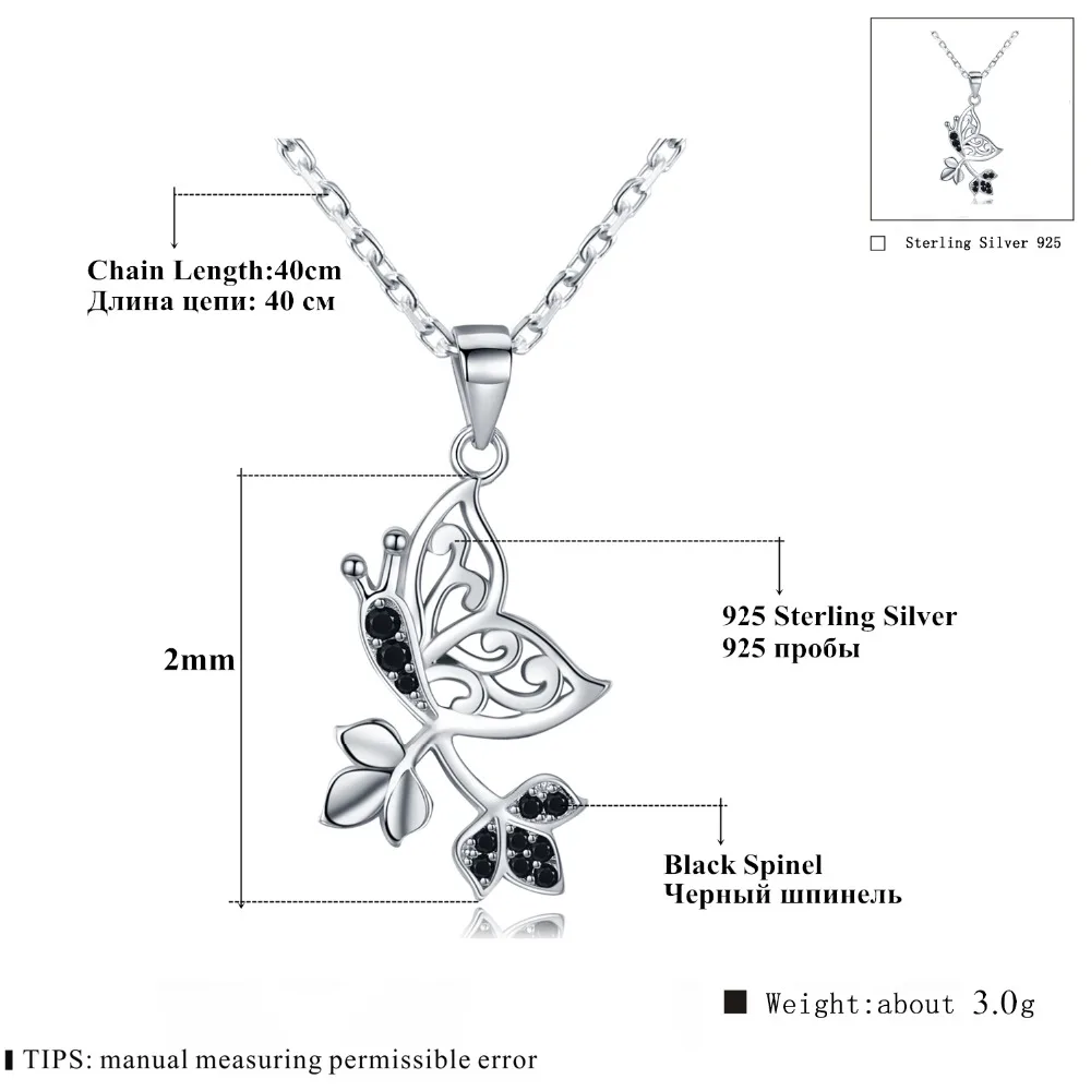 Black Awn Romantic New Arrive 925 Sterling Silver Fine Jewelry Trendy Butterfly Engagement necklaces & pendants for Women K044
Black Awn Romantic New Arrive 925 Sterling Silver Fine Jewelry Trendy Butterfly Engagement necklaces & pendants for Women K044