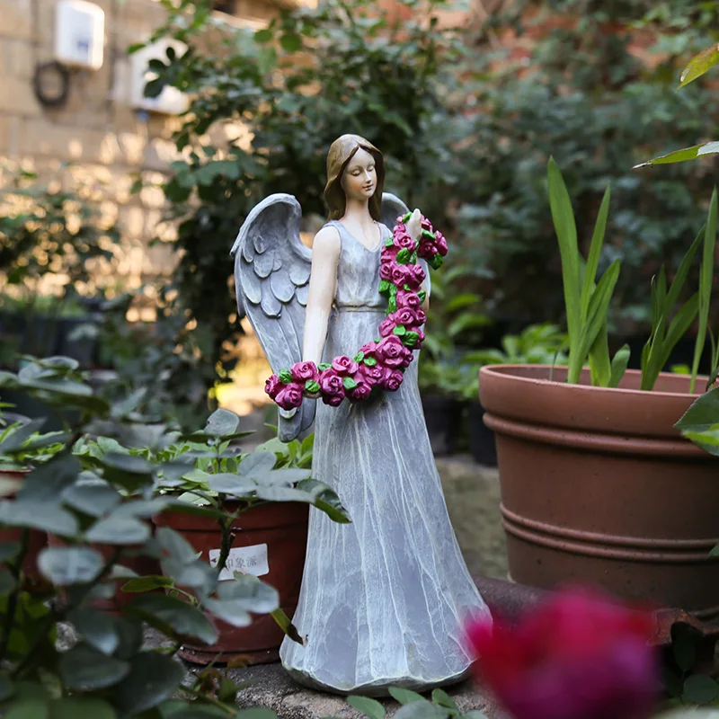 Garden decoration outdoor garden American country gardening decoration resin figure little angel flower fairy decoration
Garden decoration outdoor garden American country gardening decoration resin figure little angel flower fairy decoration