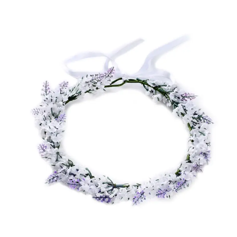 Simulated Flower Headband Lavender Floral Hair Band Garland Tiara Crown Women Jewelry Headdress Decoration For Wedding
Simulated Flower Headband Lavender Floral Hair Band Garland Tiara Crown Women Jewelry Headdress Decoration For Wedding