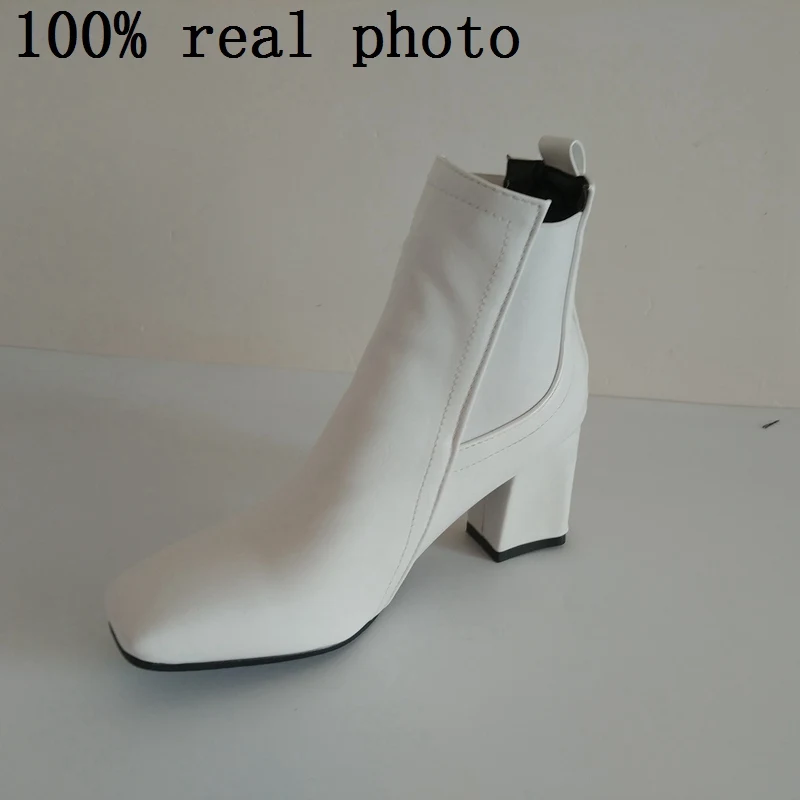 ORCHA LISA Patent Leather Ankle Boots for Women Square Toe Square High Heel Slip-On Boots Female Botas Mujer botas feminina C619
ORCHA LISA Patent Leather Ankle Boots for Women Square Toe Square High Heel Slip-On Boots Female Botas Mujer botas feminina C619