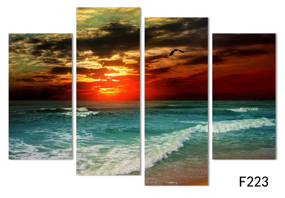 Unframed 4 Panel Sunset Sea Wave Landscape Modern Print Painting On Canvas Home Wall Decor For Living Room Wall Art Picture Gift
Unframed 4 Panel Sunset Sea Wave Landscape Modern Print Painting On Canvas Home Wall Decor For Living Room Wall Art Picture Gift