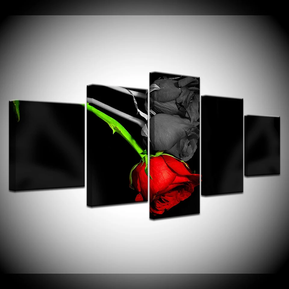 Wall Art Canvas Framework Painting Poster Wall Pictures 5 Pcs The Red Rose Flowers For Living Room Home Decor Modular Pictures
Wall Art Canvas Framework Painting Poster Wall Pictures 5 Pcs The Red Rose Flowers For Living Room Home Decor Modular Pictures