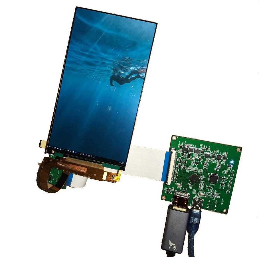 6" LS060R1SX01 1440x2560 IPS LCD LED Panel + HDMI-compatible To MIPI Controller Board Kit diy Screen for 3D printer
6" LS060R1SX01 1440x2560 IPS LCD LED Panel + HDMI-compatible To MIPI Controller Board Kit diy Screen for 3D printer