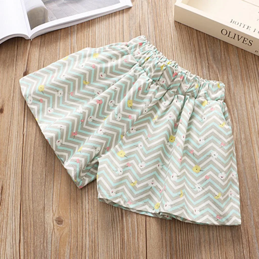 Toddler Kids Baby Girls Outfits Clothes Cartoon Print Bowknot T-shirt+Shorts Set
Toddler Kids Baby Girls Outfits Clothes Cartoon Print Bowknot T-shirt+Shorts Set