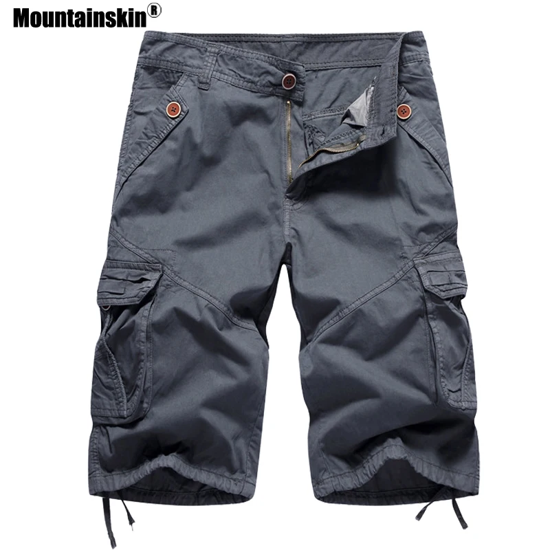 Мужские шорты-карго Mountainskin повседневные свободные шорты до колен в стиле