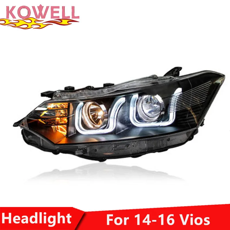KOWELL Car Styling For Toyota Vios headlights 2014-2016 Vios led headlight Head Lamp led drl projector headlight H7 hid Bi-Xenon
KOWELL Car Styling For Toyota Vios headlights 2014-2016 Vios led headlight Head Lamp led drl projector headlight H7 hid Bi-Xenon
