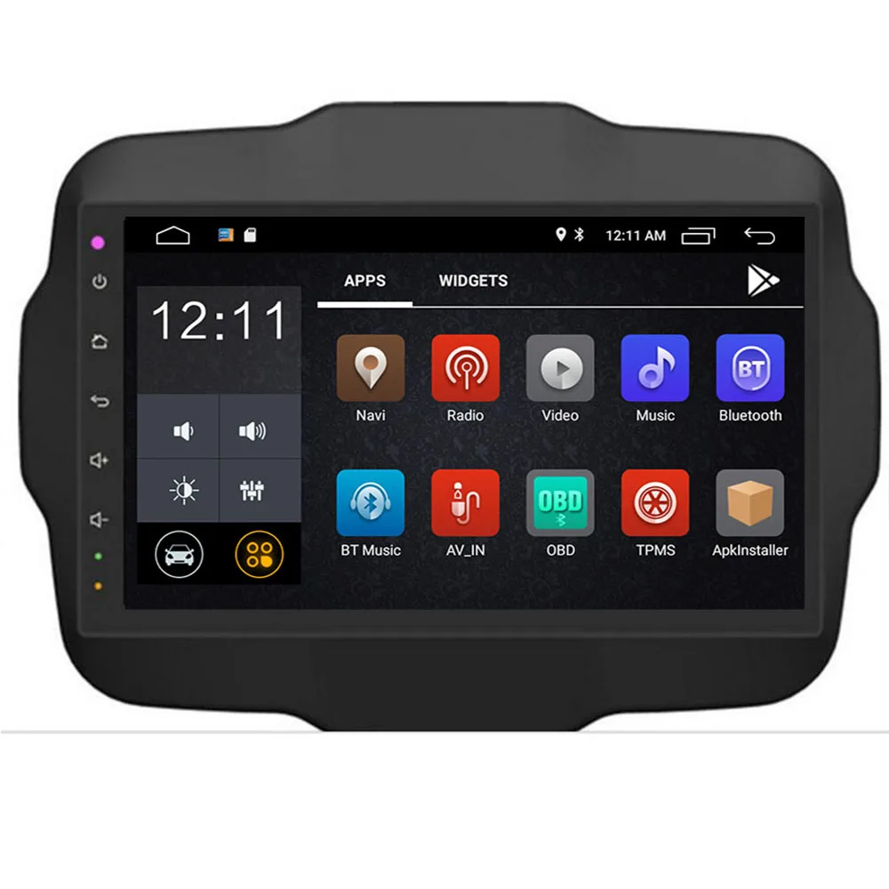 Автомобильный DVD видеоплеер 10 2 дюйма 4 Гб ОЗУ 32 ПЗУ Android GPS для Jeep Renegade 2015 2016 2017 2019