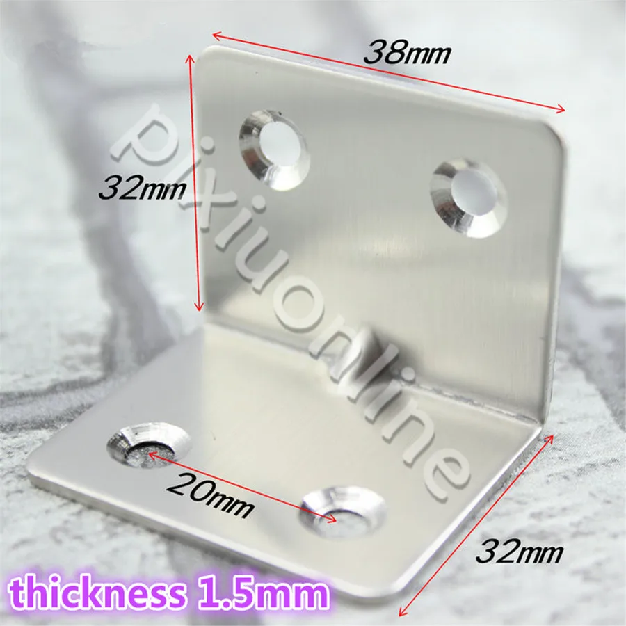 DS280b Widen Rectangle Angle Stainless Steel Corner Braces 4Apertures 1.5mm Thickness Free Shipping Brazil Italy
DS280b Widen Rectangle Angle Stainless Steel Corner Braces 4Apertures 1.5mm Thickness Free Shipping Brazil Italy