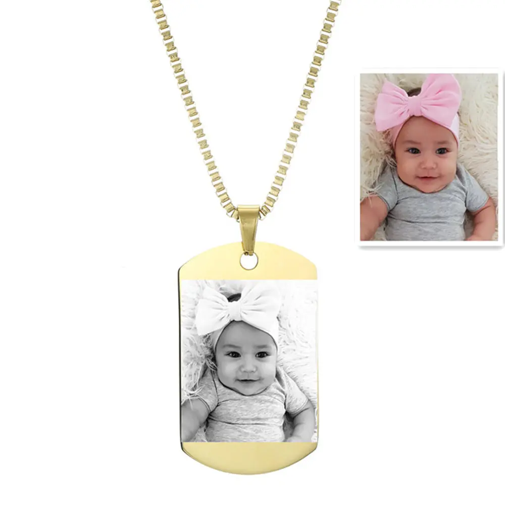 Engraved Photo Necklace Custom Words Pendant Necklace Stainless Steel Jewelry Steel Gold Black Color For Women Family Gift
Engraved Photo Necklace Custom Words Pendant Necklace Stainless Steel Jewelry Steel Gold Black Color For Women Family Gift