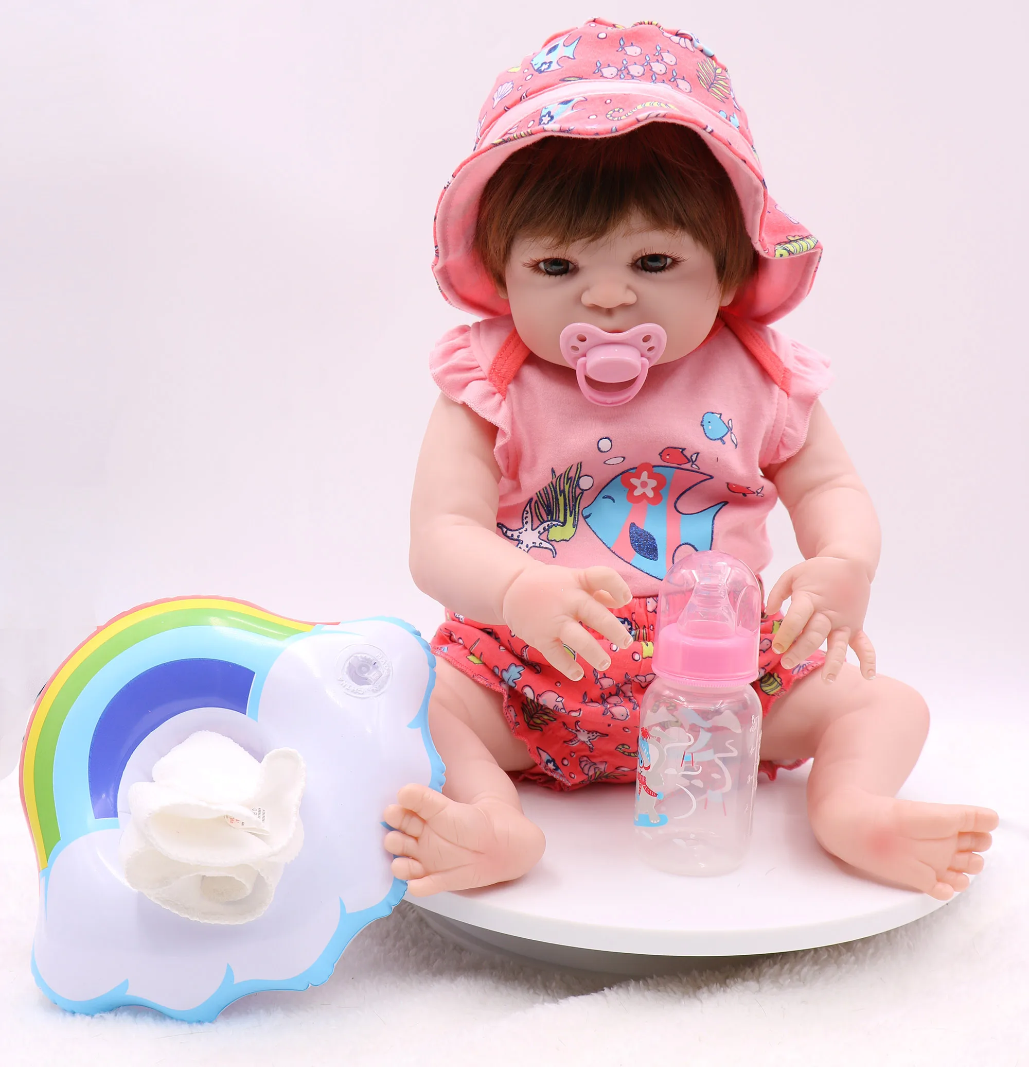 brown hair 55cm bebe doll reborn girl in fashion clothes all body silicoen realistic baby vinyl toy waterproof dolls for child
brown hair 55cm bebe doll reborn girl in fashion clothes all body silicoen realistic baby vinyl toy waterproof dolls for child