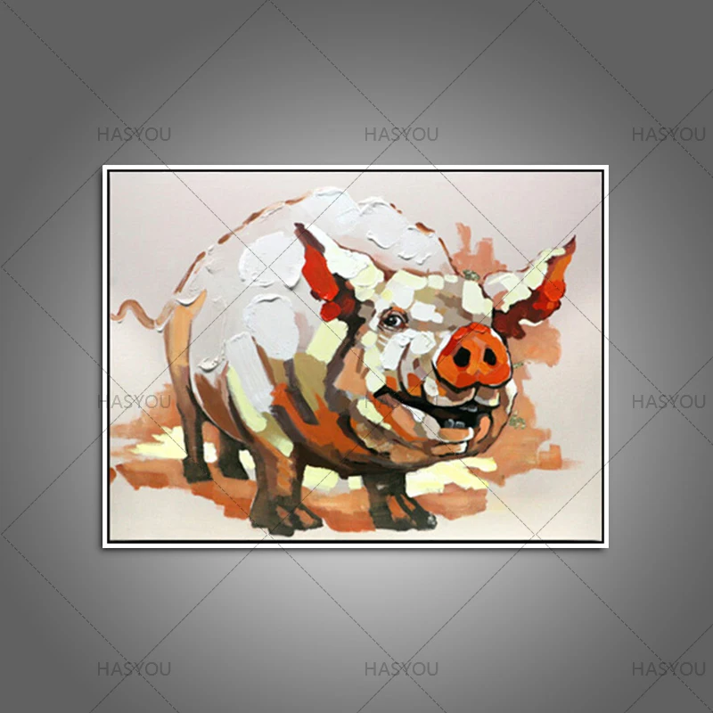 Large Canvas Art 100% Hand painted Abstract Lovely Wild Pig Oil Painting Modern Living Room Wall Decor Running pig Picture
Large Canvas Art 100% Hand painted Abstract Lovely Wild Pig Oil Painting Modern Living Room Wall Decor Running pig Picture