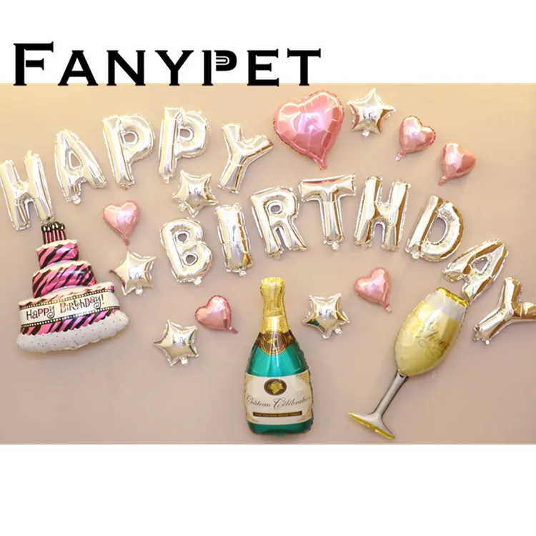 27PCS HAPPY BIRTHDAY Set Balloons Wine HAPPY BIRTHDAY Foil Balloons for Adult Birthday Boy Festival Girl Balloons Decorations
27PCS HAPPY BIRTHDAY Set Balloons Wine HAPPY BIRTHDAY Foil Balloons for Adult Birthday Boy Festival Girl Balloons Decorations