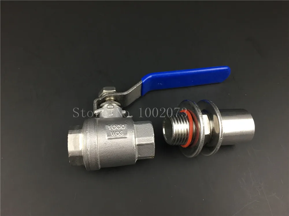 Stainless Steel Weldless Kettle Ball Valve kit , Beer brewing 1/2"BSP with Weldless Bulkhead Beer Brew Pipe Fittings
Stainless Steel Weldless Kettle Ball Valve kit , Beer brewing 1/2"BSP with Weldless Bulkhead Beer Brew Pipe Fittings