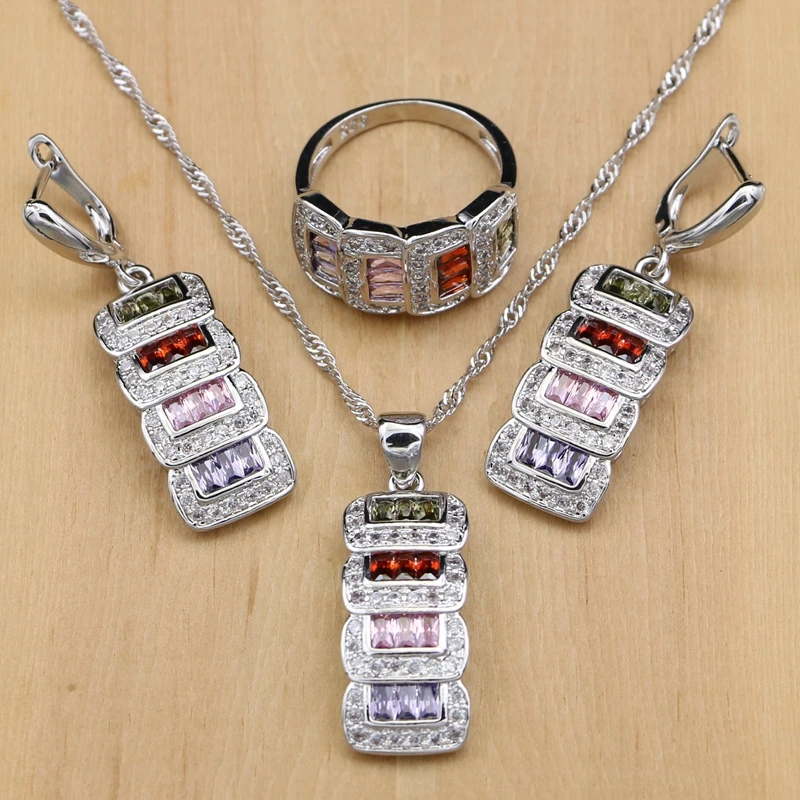 Silver Color Bridal Jewelry Cubic Zirconia Beads Jewelry Sets For Women Wedding Accessories Earrings Pendant Rings Necklace Set
Silver Color Bridal Jewelry Cubic Zirconia Beads Jewelry Sets For Women Wedding Accessories Earrings Pendant Rings Necklace Set