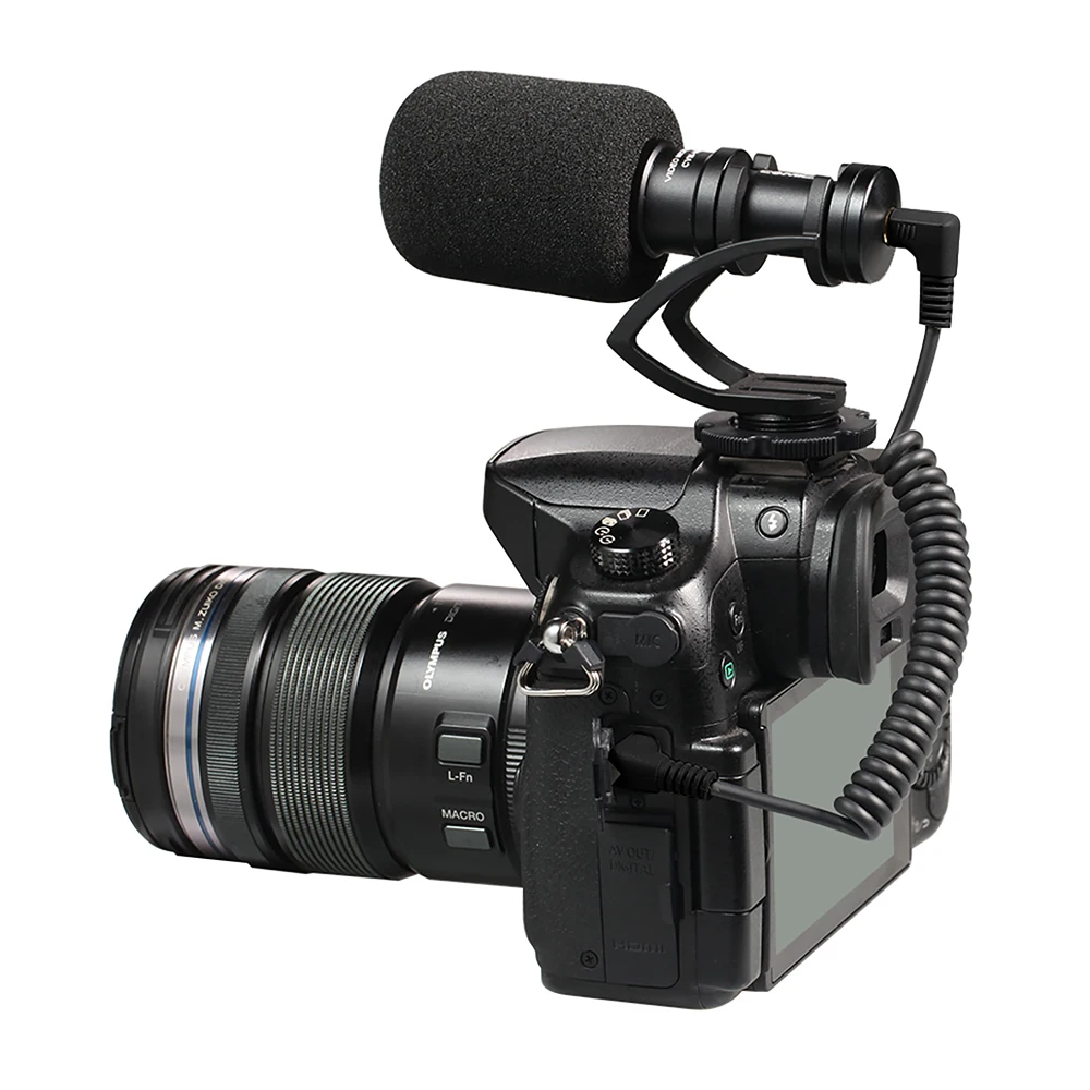 COMICA Full Metal MINI Compact Cardioid Directional Shotgun Video Microphone with Shock-Mount for Smartphone/IPHONE 7/DJI OSMO
COMICA Full Metal MINI Compact Cardioid Directional Shotgun Video Microphone with Shock-Mount for Smartphone/IPHONE 7/DJI OSMO