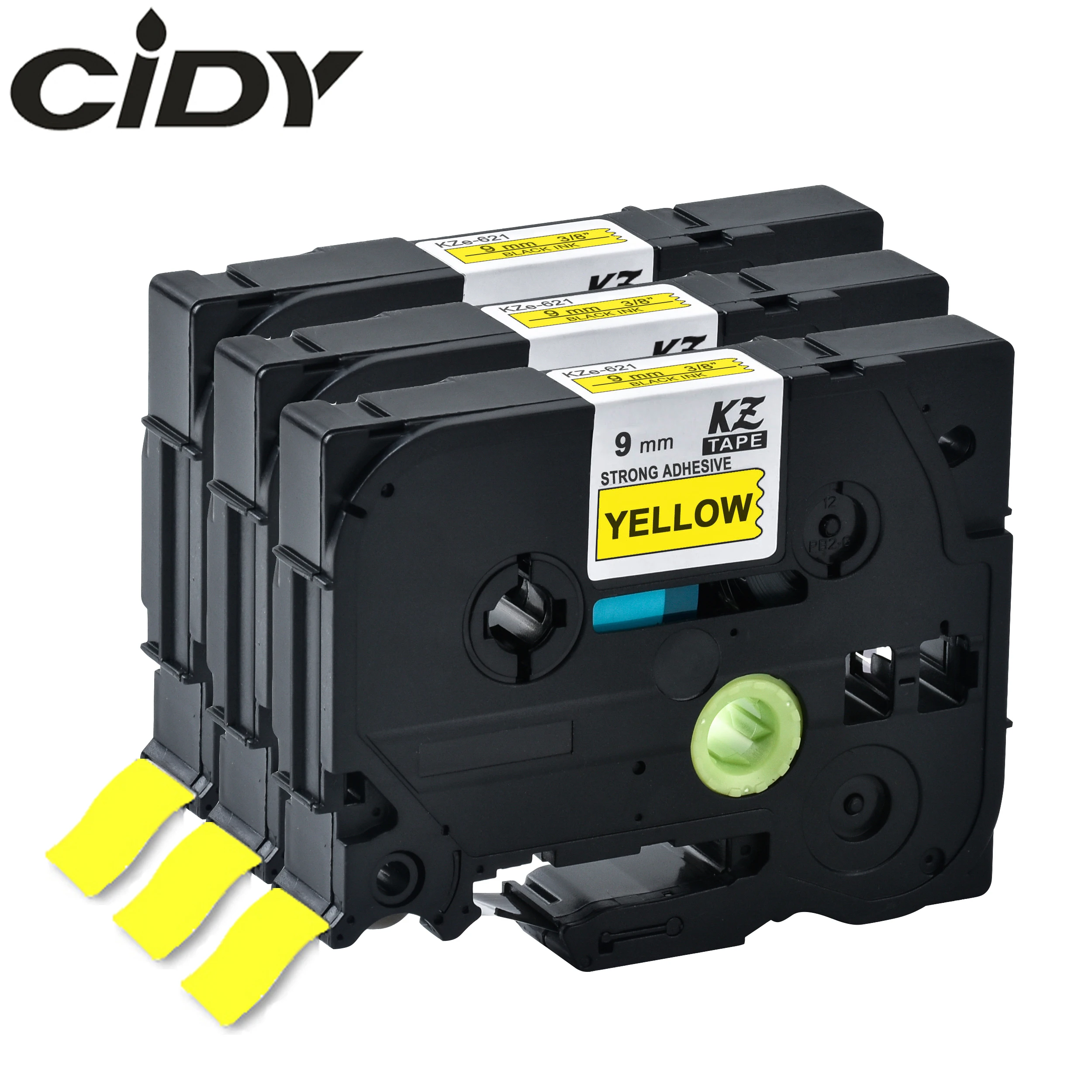 CIDY 3pks TZe S621 TZe-S621 TZ-S621 TZ S621 Strong Adhesive Laminated Ribbon Black on Yellow Tape Cartridge For Brother
CIDY 3pks TZe S621 TZe-S621 TZ-S621 TZ S621 Strong Adhesive Laminated Ribbon Black on Yellow Tape Cartridge For Brother