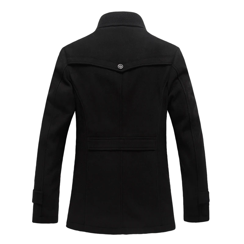 Fashion Men Winter Coat Wool Blends Turn-down Collar Warm Fleece Liner Casual Pea Coat Winter Overcoat 2XL Male Woolen Coat
Fashion Men Winter Coat Wool Blends Turn-down Collar Warm Fleece Liner Casual Pea Coat Winter Overcoat 2XL Male Woolen Coat