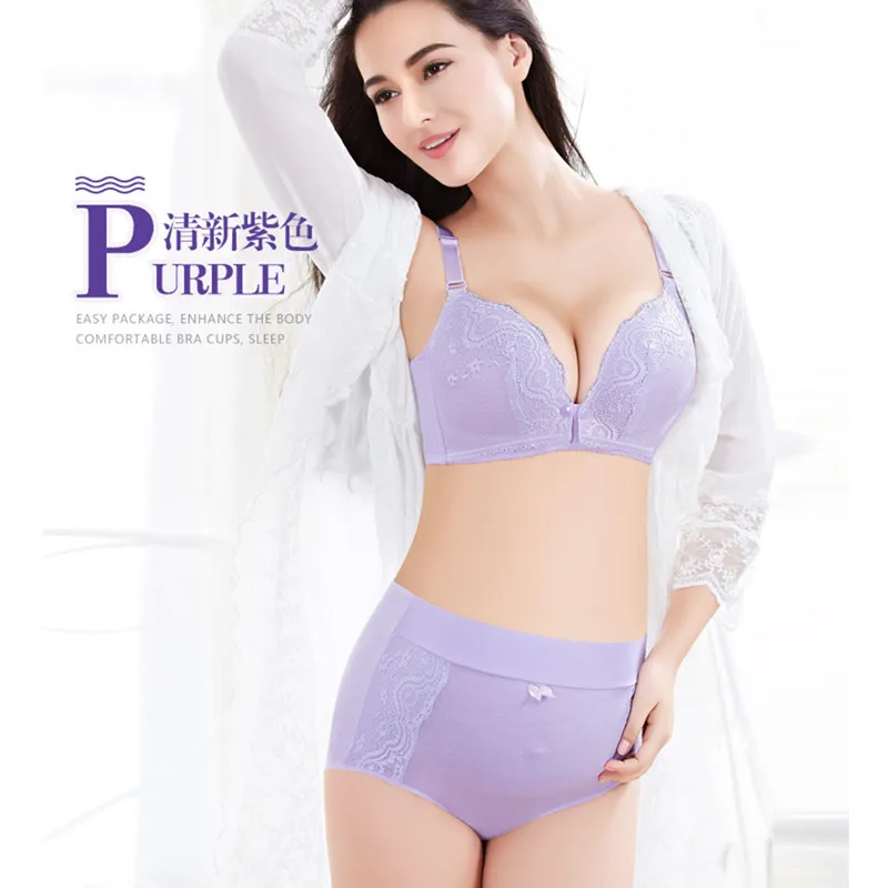 Pregnant women bra set pregnancy lactation underwear before buckle cotton feeding bras lactation hands free pumping bra open cup
Pregnant women bra set pregnancy lactation underwear before buckle cotton feeding bras lactation hands free pumping bra open cup