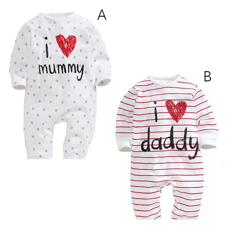 Spring autumn Newborn Baby Clothes Long Sleeve Girl Boy Clothing I Love Papa Mama Star printing Cotton Rompers white
Spring autumn Newborn Baby Clothes Long Sleeve Girl Boy Clothing I Love Papa Mama Star printing Cotton Rompers white