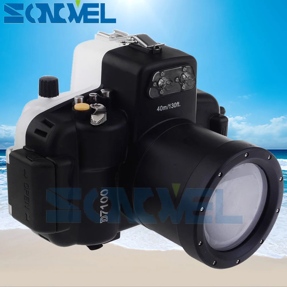 Meikon 40m 130ft Waterproof Underwater Diving Case Camera Housing Case For Nikon D7100 Camera With 18-55mm Lens
Meikon 40m 130ft Waterproof Underwater Diving Case Camera Housing Case For Nikon D7100 Camera With 18-55mm Lens