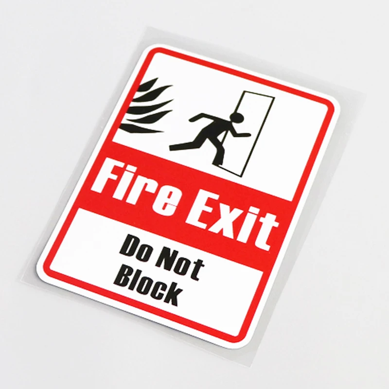 YJZT 7 см * 11 Предупреждение ющий знак пожарный выход не блокировать автомобильный