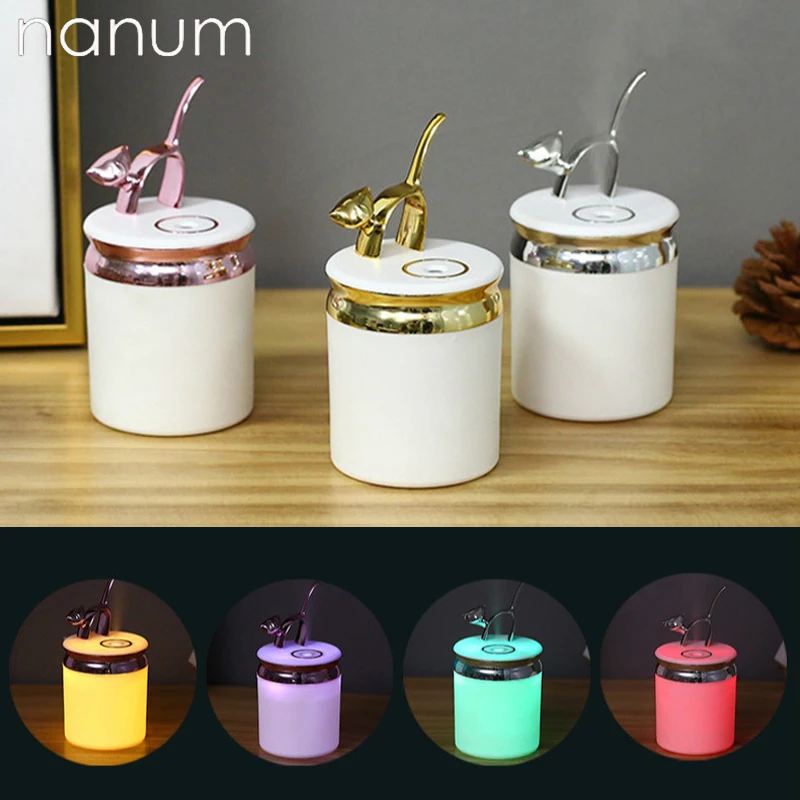 New 200ml Q Cat Humidifier Mini USB Air Purifier Aromatherapy Essential Oil Diffuser LED Night Light Car air freshener Fogger
New 200ml Q Cat Humidifier Mini USB Air Purifier Aromatherapy Essential Oil Diffuser LED Night Light Car air freshener Fogger