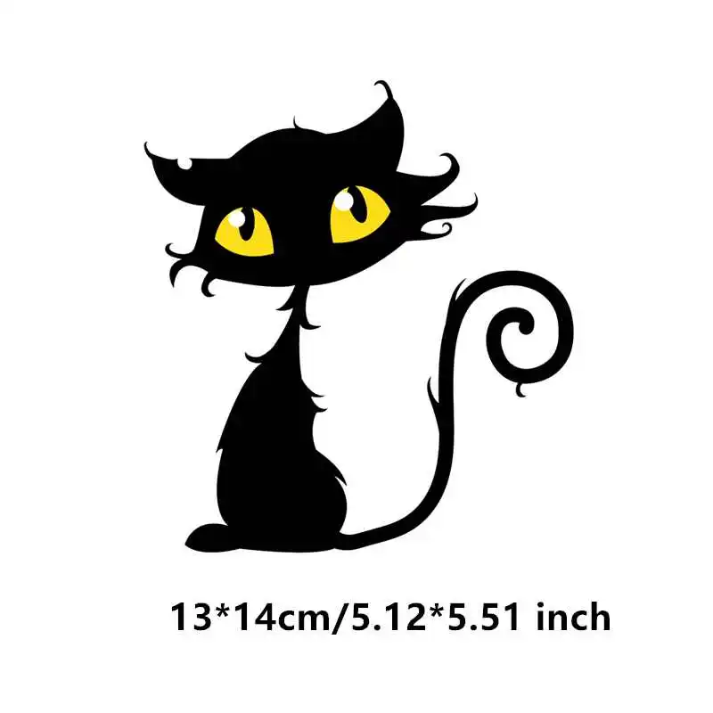 Halloween Black Cat Patch Iron on Heat Transfer Printing Stickers for Clothes T-Shirt DIY Appliques Thermal Patches Washable
Halloween Black Cat Patch Iron on Heat Transfer Printing Stickers for Clothes T-Shirt DIY Appliques Thermal Patches Washable