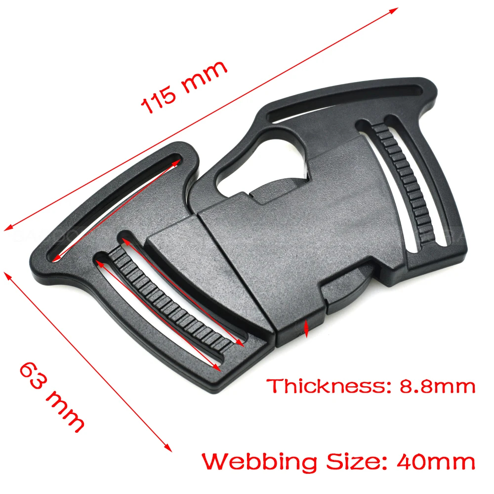 Woven Tape Sewing Side Release Buckle Plastic for Backpack Straps Outdoor sports bag Webbing size 40mm
Woven Tape Sewing Side Release Buckle Plastic for Backpack Straps Outdoor sports bag Webbing size 40mm