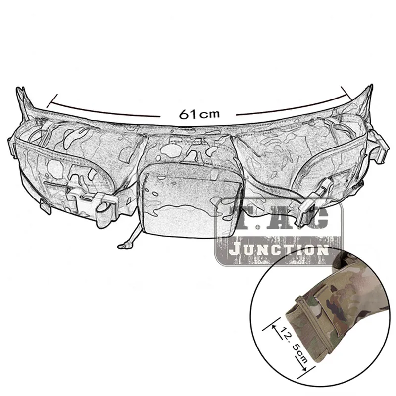 EmersonGear High Speed Sniper Waist Bag Belt Pack Storage Bag Emerson Magazine Ammo Pouch Multicam
EmersonGear High Speed Sniper Waist Bag Belt Pack Storage Bag Emerson Magazine Ammo Pouch Multicam