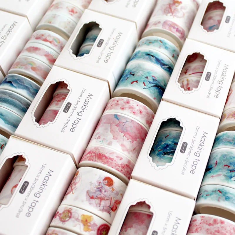 3 pcs/pack Magic Sakura Cloud Van Gogh Washi Tape Set Adhesive Tape DIY Scrapbooking Sticker Label Masking Tape
3 pcs/pack Magic Sakura Cloud Van Gogh Washi Tape Set Adhesive Tape DIY Scrapbooking Sticker Label Masking Tape