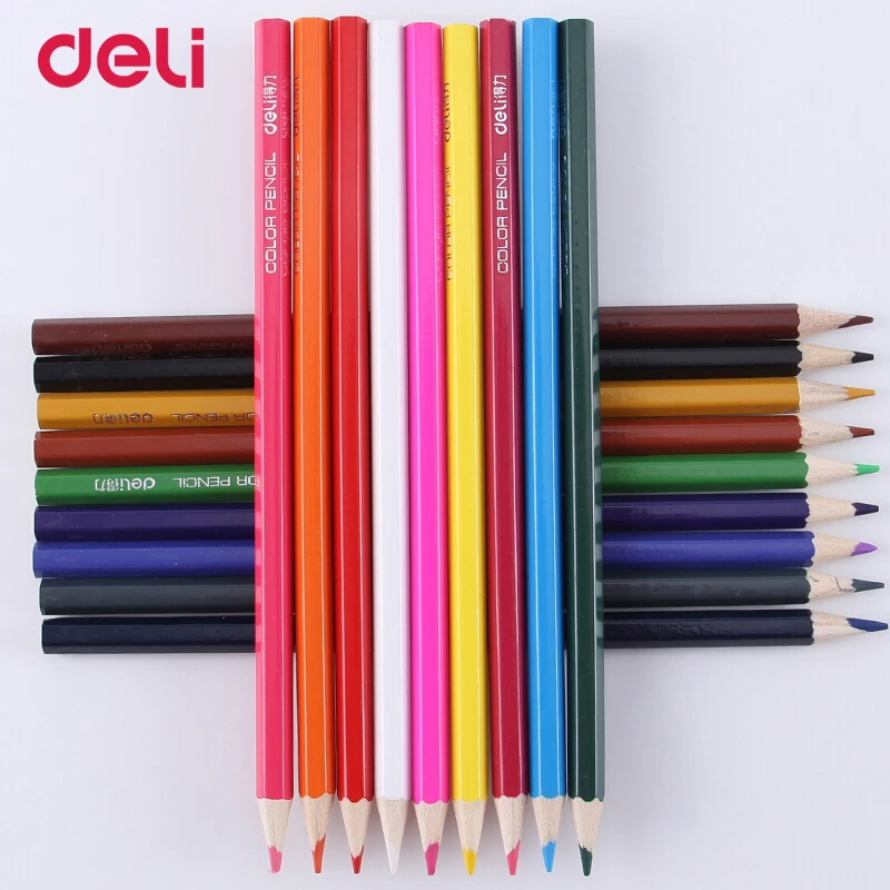 Deli 18/24/36/48 Student stationery pencil color lead children's painting pen pencil sharpener art colored pencil gift wholesale
Deli 18/24/36/48 Student stationery pencil color lead children's painting pen pencil sharpener art colored pencil gift wholesale