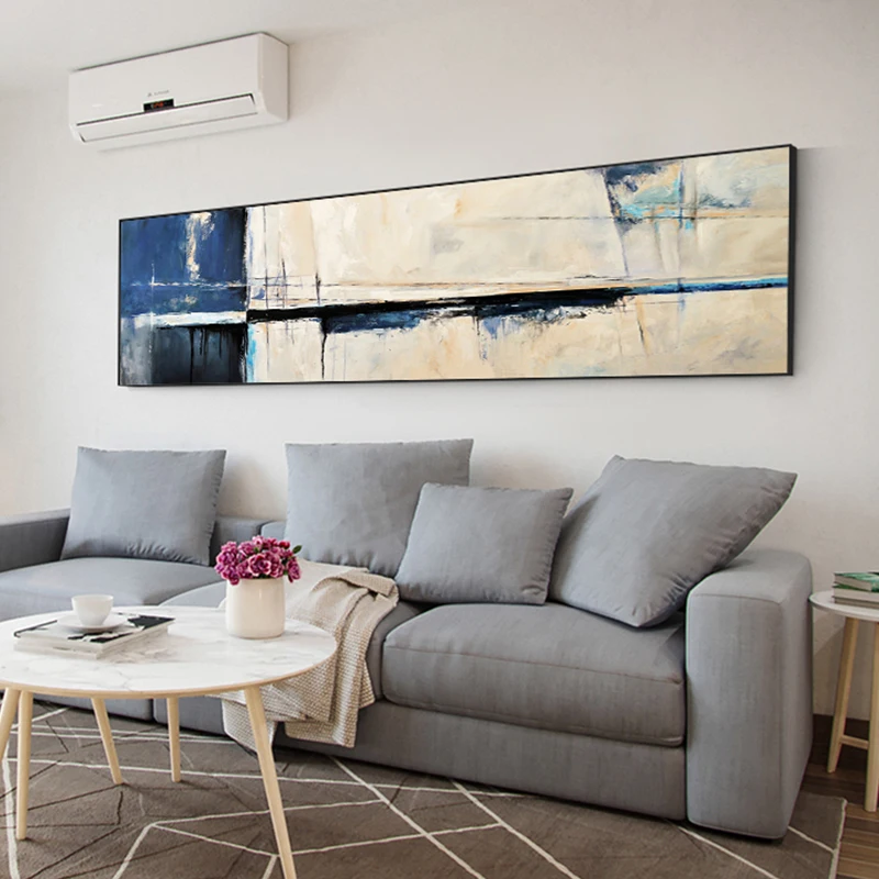 Modern Oil Painting Texture Poster Print Abstract Blue White Canvas Painting for Living Room Bedroom HD Nordic Wall Art Tableaux
Modern Oil Painting Texture Poster Print Abstract Blue White Canvas Painting for Living Room Bedroom HD Nordic Wall Art Tableaux