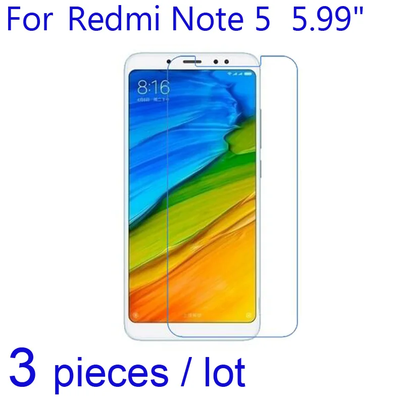 3pcs Screen Protectors for Note 5 Pro Clear/Matte/Nano Anti-Explosion Soft Protective Film for Xiaomi Redmi Note 5/Note5 Pro LCD
3pcs Screen Protectors for Note 5 Pro Clear/Matte/Nano Anti-Explosion Soft Protective Film for Xiaomi Redmi Note 5/Note5 Pro LCD