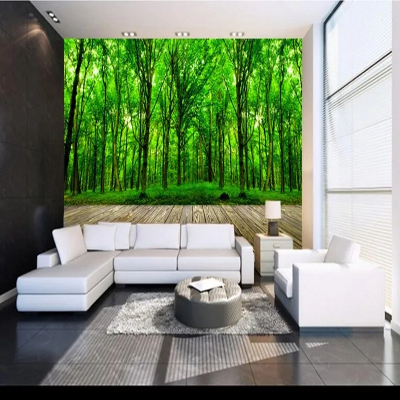 beibehang Large custom wallpaper green forest living room TV background bedroom home decoration
beibehang Large custom wallpaper green forest living room TV background bedroom home decoration
