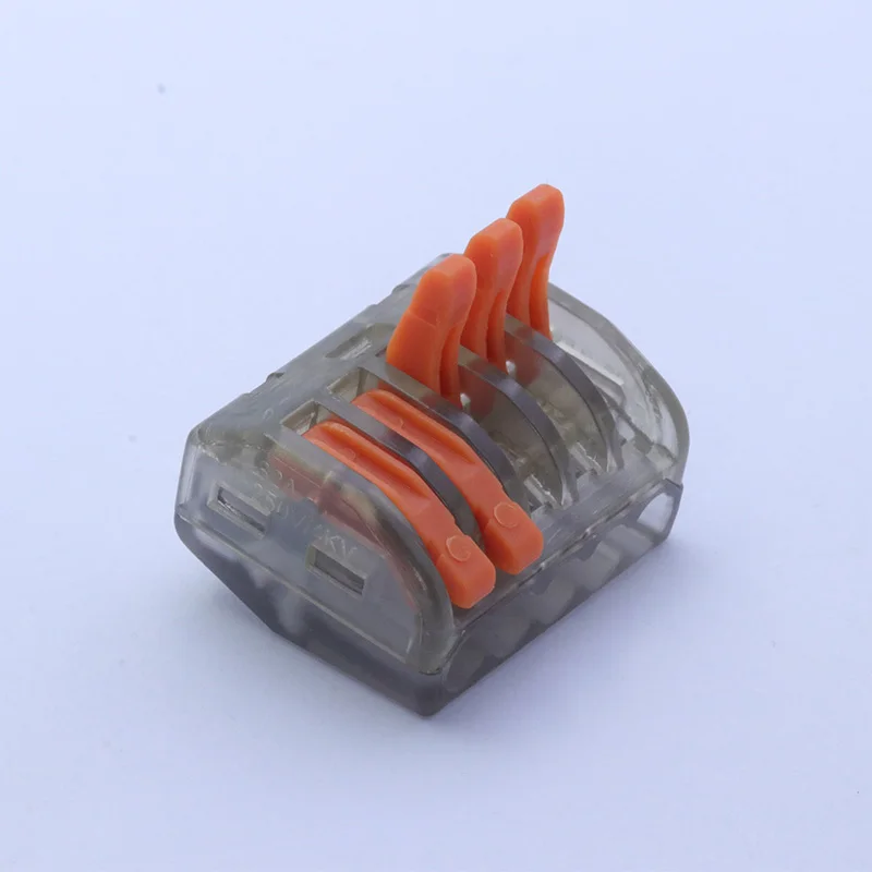 10 шт. прозрачный компактный клеммный блок с проводным разъемом для проводов