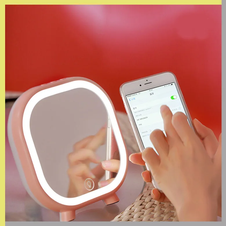 LED makeup mirror table lamp touch multi-function Bluetooth audio table lamp desktop mirror birthday gift
LED makeup mirror table lamp touch multi-function Bluetooth audio table lamp desktop mirror birthday gift